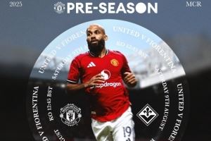 曼联发布今晚对阵佛罗伦萨海报：姆贝莫单人出镜