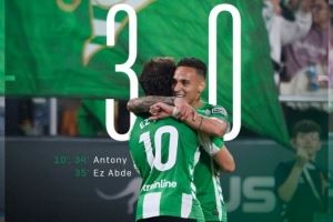 2射1传主宰球场!安东尼当选贝蒂斯vs马洛卡全场最佳球员 2射1传主宰球场!安东尼当选贝蒂斯vs马洛卡全场最佳球员